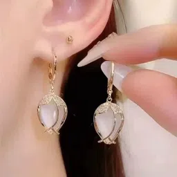 Estailo fashion Floral Drop Earrings-picture-38