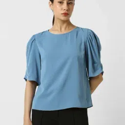 Van Heusen Blue Regular Fit Top-image-84