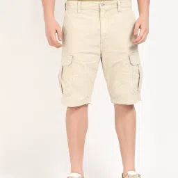 TOMMY HILFIGER Beige Regular Fit Solid Shorts image 1