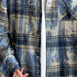 StyleCast Men Relaxed Spread Collar Tartan Checked Casual Shirt image 4