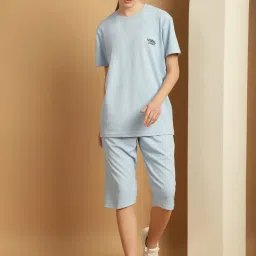 Vimal Jonney Sky Blue T-Shirt & Capris Set image 1