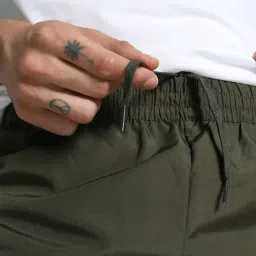 Puma Green Regular Fit Colour Block Sports Shorts image 5