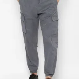 Forever 21 Grey Mid Waist Jogger Fit Long Woven Length Jeans-picture-11