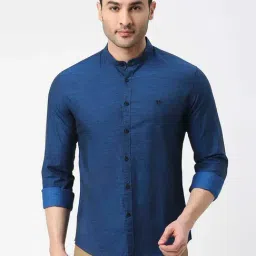 Dragon Hill Dark Blue Slim Fit Shirt-picture-20