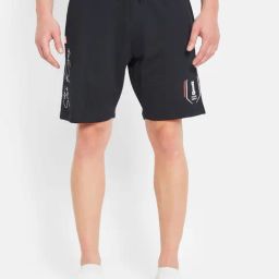 Octave Navy Regular Fit Printed Sports Shorts-picture-22