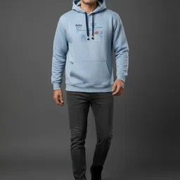 SANDPIPER Men Printed Hooded Sweatshirt image 2
