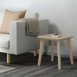 ikea lisabo Side table, ash veneer, 45x45 cm image 3