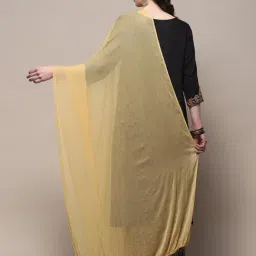 Biba Beige Plain Dupatta image 2