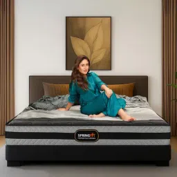 Springfit Grey Airvent & Aero Sleep Memory Foam Zbox Micro Grid Hybrid Single Size Mattress (72x36x8 Inch)-image-12