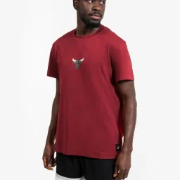 TARMAK By Decathlon Men Red Regular Fit T-Shirt image 1