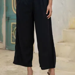 Juniper Black Solid Palazzo image 1