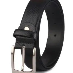 Red Chief Black Textured Leather Formal Belt For Men-picture-14