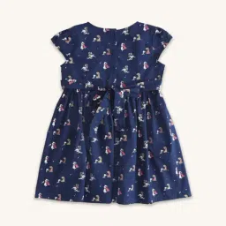 Pantaloons Junior Kids Navy Cotton Printed Frock Dress-image-19