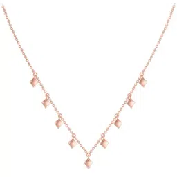 Candere by Kalyan Jewellers 18k Dye Charm Rose Gold Princess Necklace for Women-picture-13