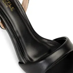 Truffle Collection Women's Black Ankle Strap Sandals image 5