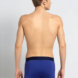 Van Heusen Regular Fit 4 Way Stretch Body Defining Fit Solid Trunks - Royal Blue image 2