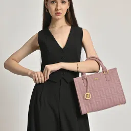 Lavie Luxe Dark Pink LX Quid 3c Md Satchel Handbag image 1