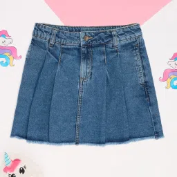 Pantaloons Junior Girls Indigo Skirt image 1