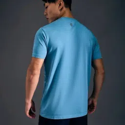 Pepe Jeans Mist Blue Slim Fit Printed Sports T-Shirt image 2