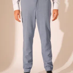 Selected Homme Light Blue Slim Fit Trousers image 1