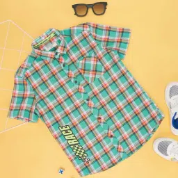 Pantaloons Junior Multicolor Cotton Chequered Shirt-picture-37