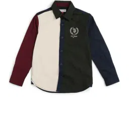 U.S. Polo Assn. Boys Multicolored Cotton Color Block Shirt image 5