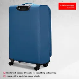 Wenger Blue Castic Pro Textured Large Softside Checked Luggage image 5