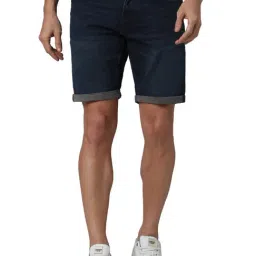 celio celio* Dark Blue Slim Fit Denim Shorts-picture-20