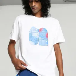 Puma BMW M Motorsport White Cotton Regular Fit Printed T-Shirt-image-64