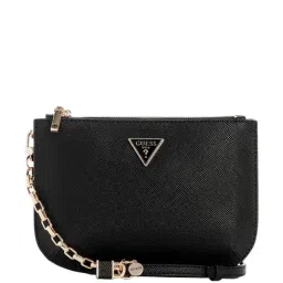 GUESS Black Textured Cross Body Bag-image-21