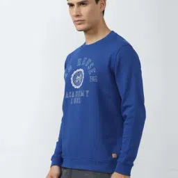 Academy By Van Heusen Blue Slim Fit Printed Sweatshirts image 3