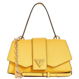 GUESS Yellow Textured Cross Body Bag-image-30