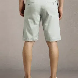 Louis Philippe Grey Cotton Slim Fit Shorts image 2