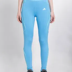 adidas Blue Printed Sports Tights-image-32
