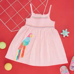 Pantaloons Baby Kids Pink Cotton Printed Dress-picture-26