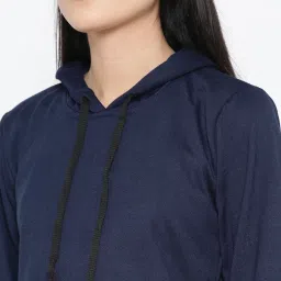Belle Fille Navy Full Sleeves Sweatshirt image 4