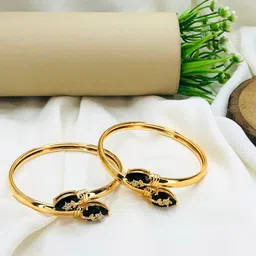 Anouk Set Of 2 18k Gold-Plated American Diamond Kada Bracelet image 3