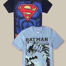 Kidsville Blue & Red Cotton Printed T-Shirt-picture-9