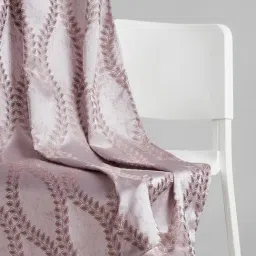 Haus & Kinder Sand Polyester Abstract Sandvine Emboss Eyelets 7 ft Door Curtain image 5