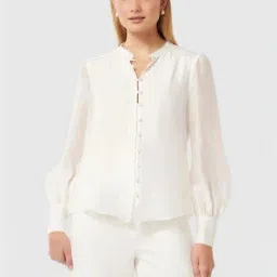 Forever New Off White Regular Fit Top-image-48