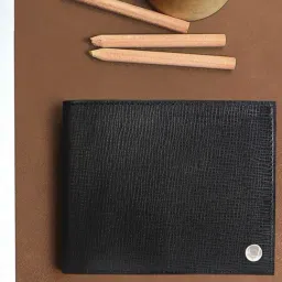 Hidesign Ecom Black Casual Leather Bi-Fold Wallet for Men-image-36