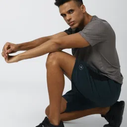 Van Heusen Green Regular Fit Colour Block Shorts image 5