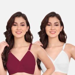 fims FIMS: Fashion is my Style White & Maroon Everyday Bras - Pack Of 2-picture-8