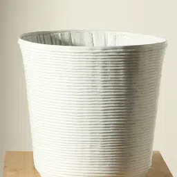Westside Home White Large Woven Planter-picture-27