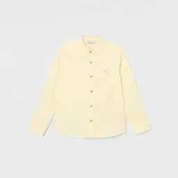 Fame Forever by Lifestyle Boys Yellow Cotton Textured Shirt-picture-32