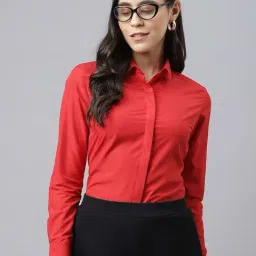 English Navy Red Regular Fit Shirt-picture-14