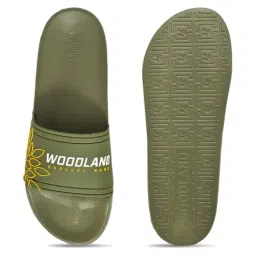 Woodland Men's Olive Slides image 5