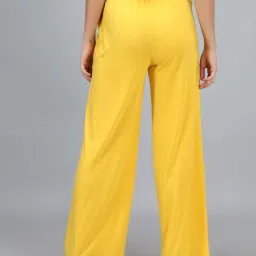 Kotty Yellow Flared Fit Palazzos image 2