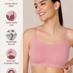 Nykd Pink Non-padded Bra image 1