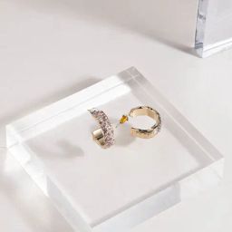 Accessorize London Wavy Gem Hoop Earrings for Women-picture-25